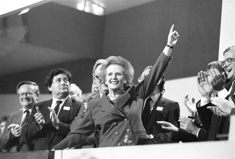 Margaret Thatcher in conference